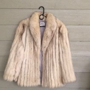 Authentic Vintage SAGA Fox Coat Sable Tipped Med